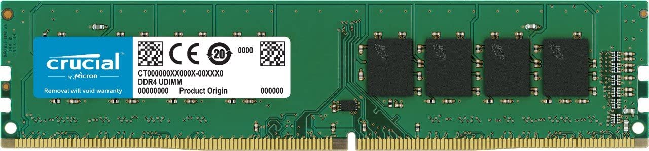 DDR 4 CRUCIAL 8GB 2400 MHZ - CL17 SINGLERANK - CT8G4DFS824A - BC: 649528776389